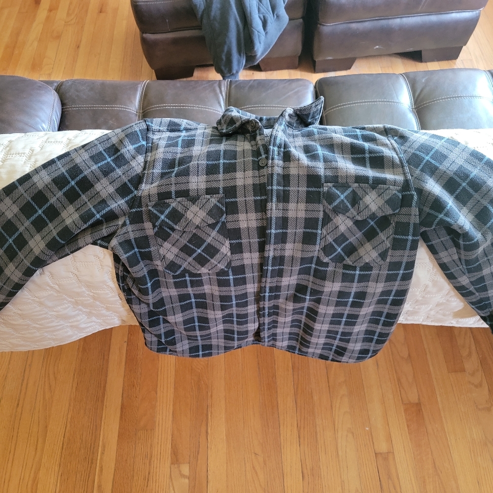 Wool lined flannel jacket